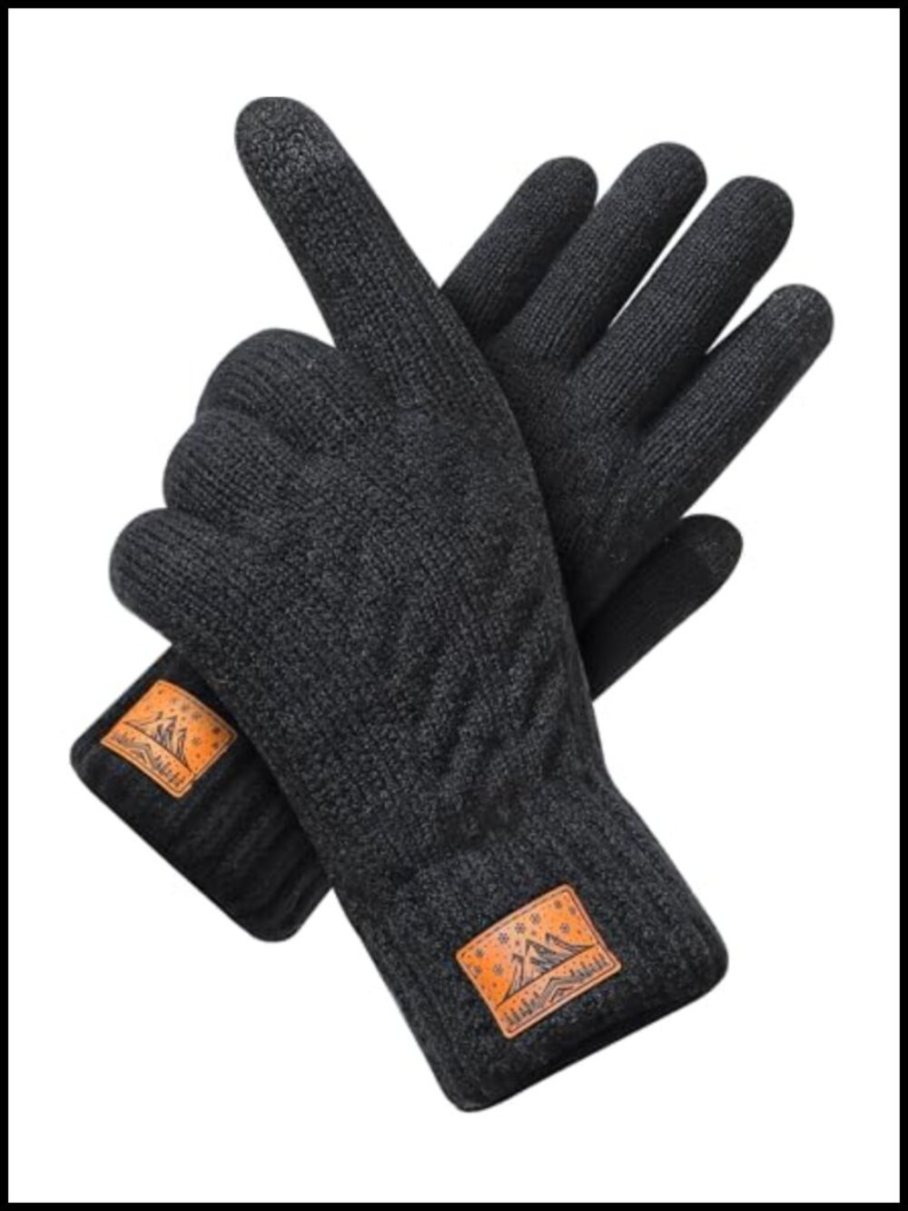 Wool Knit Thermal Winter Gloves Touchscreen Alpaca Lining Cold Weather